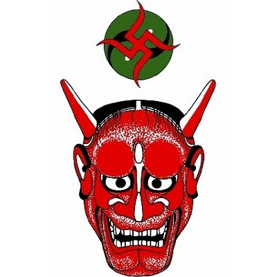 タトゥーシール 赤般若(タトゥー・刺青シール)